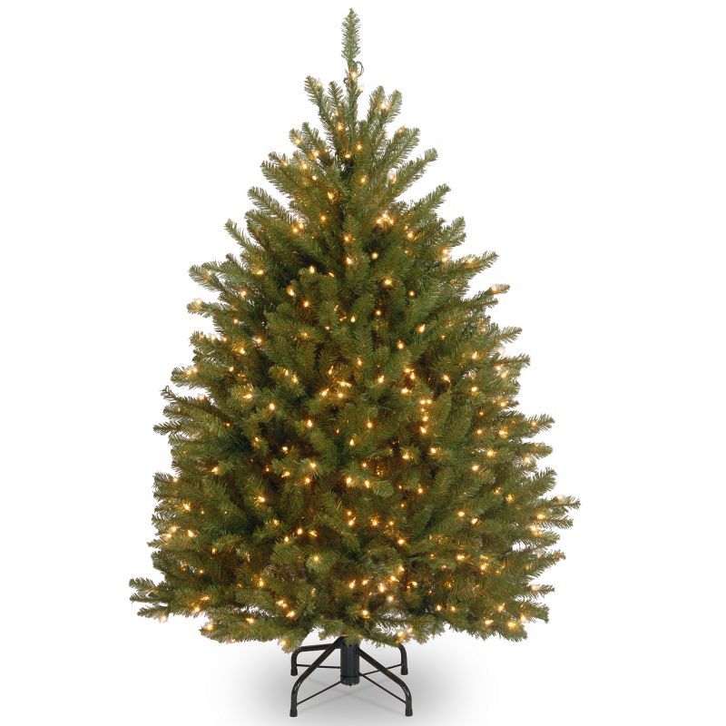 4ft Pre-Lit Green Fir Artificial Christmas Tree with Clear Lights