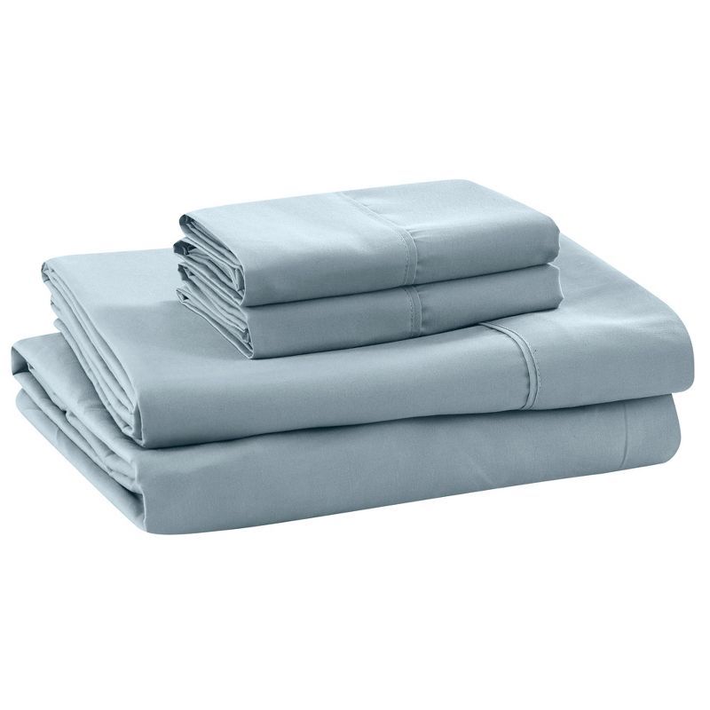 Blue Mist Queen Deep Pocket Microfiber Bed Sheet Set