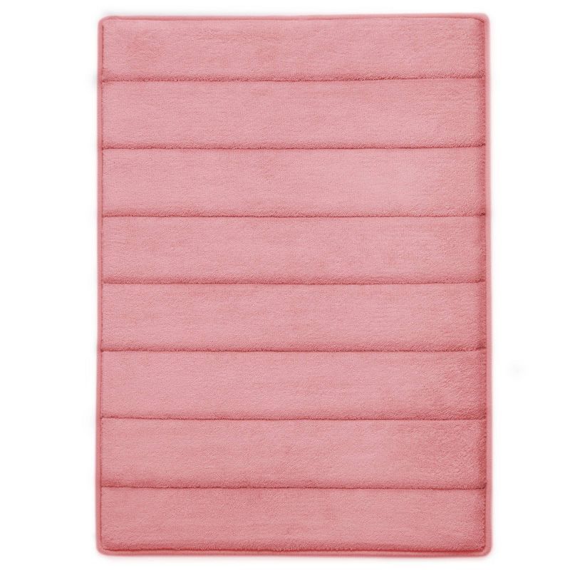 Rose Pink Memory Foam Quick Dry Bath Mat