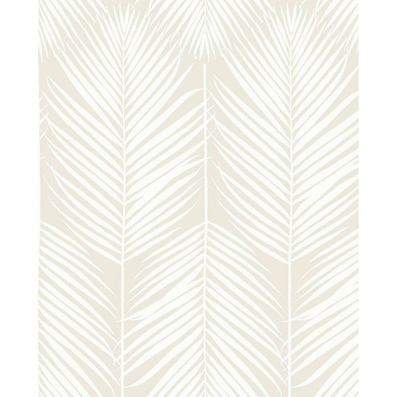 Sea Salt Palm Silhouette Vinyl Peel and Stick Wallpaper Roll