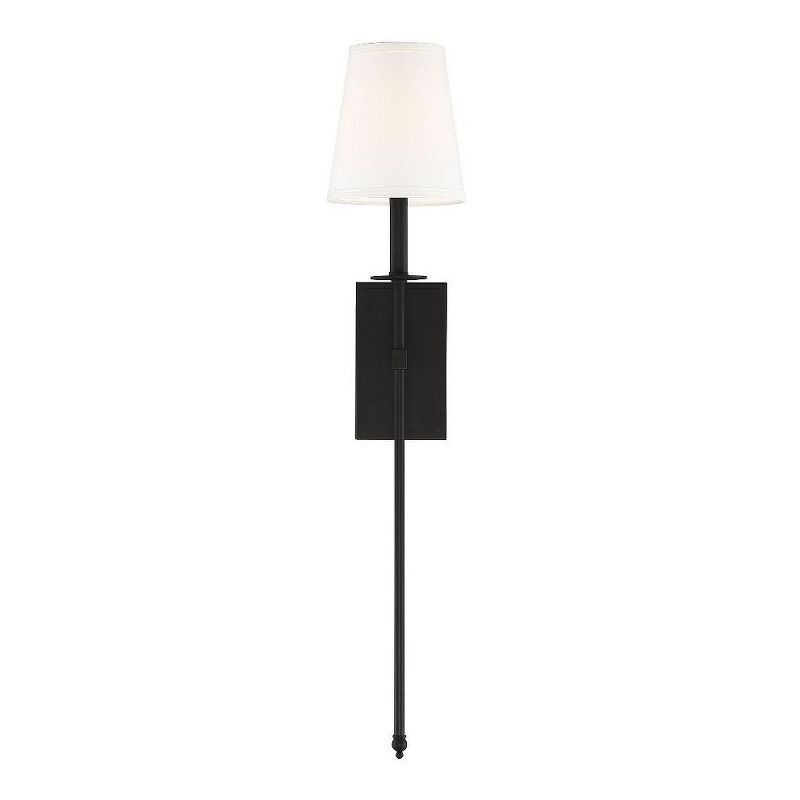 Monroe Matte Black Outdoor Dimmable Wall Sconce