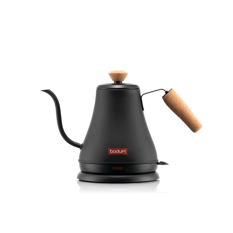 Bodum 27oz Matte Black Stainless Steel Gooseneck Electric Kettle