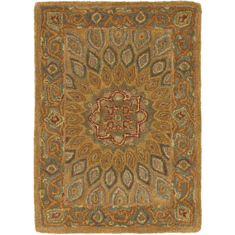 Heritage Light Brown and Grey Hand-Tufted Wool Area Rug