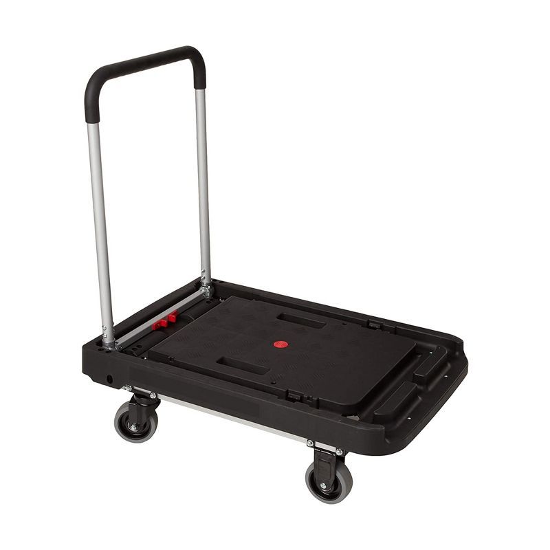 Magna Cart Black Aluminum Folding Platform Transport Cart with 500 LB Capacity