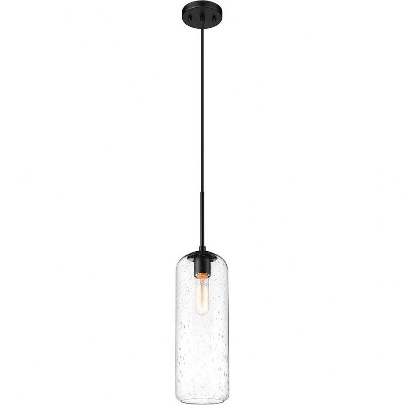 Monty Matte Black Nickel 22" Mid-Century Modern Globe Pendant