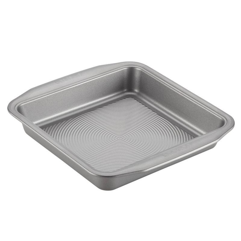 Gray Stainless Steel Nonstick Square Cake Pan, 9 Inch