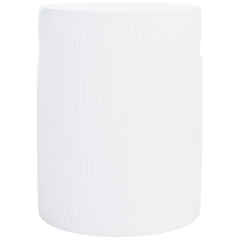Ivory Transitional Concrete Round Accent Stool/Table