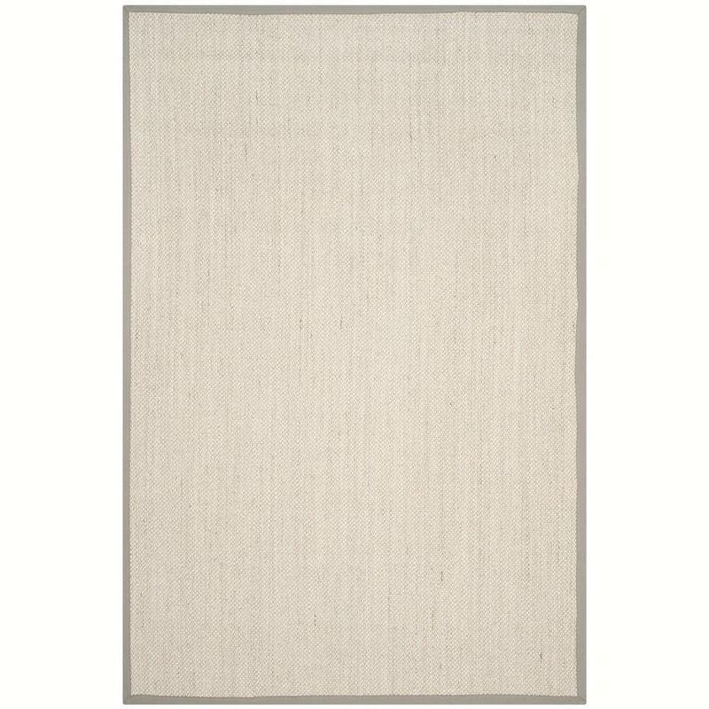 Handwoven Coastal Charm Gray Seagrass 6' x 9' Area Rug