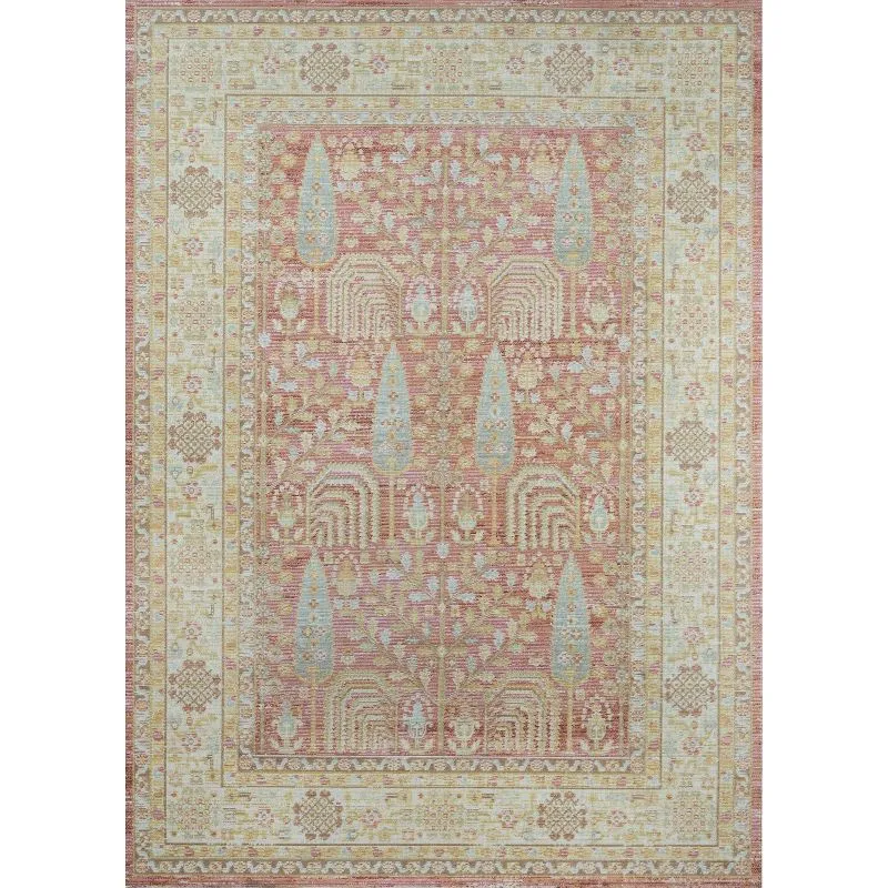 Momeni Isabella Traditional Polyester Pink Area Rug 4' X 6'