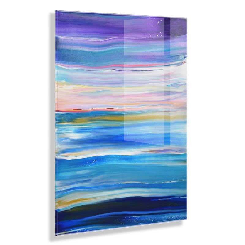 Seaside Serenity 36" x 27" Abstract Floating Acrylic Wall Art