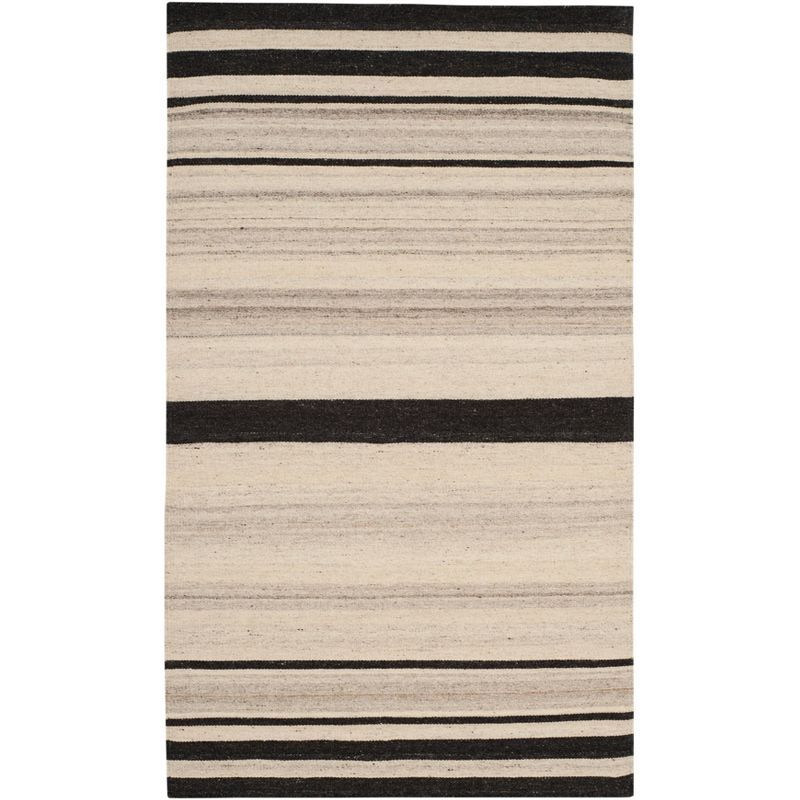 Sublime Gray Handmade Wool Area Rug - 3' x 5'