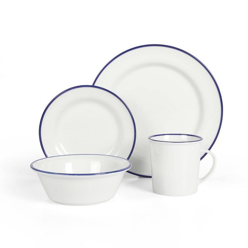 Martha Stewart Cliffield Ceramic Dinnerware Set - Service for 4