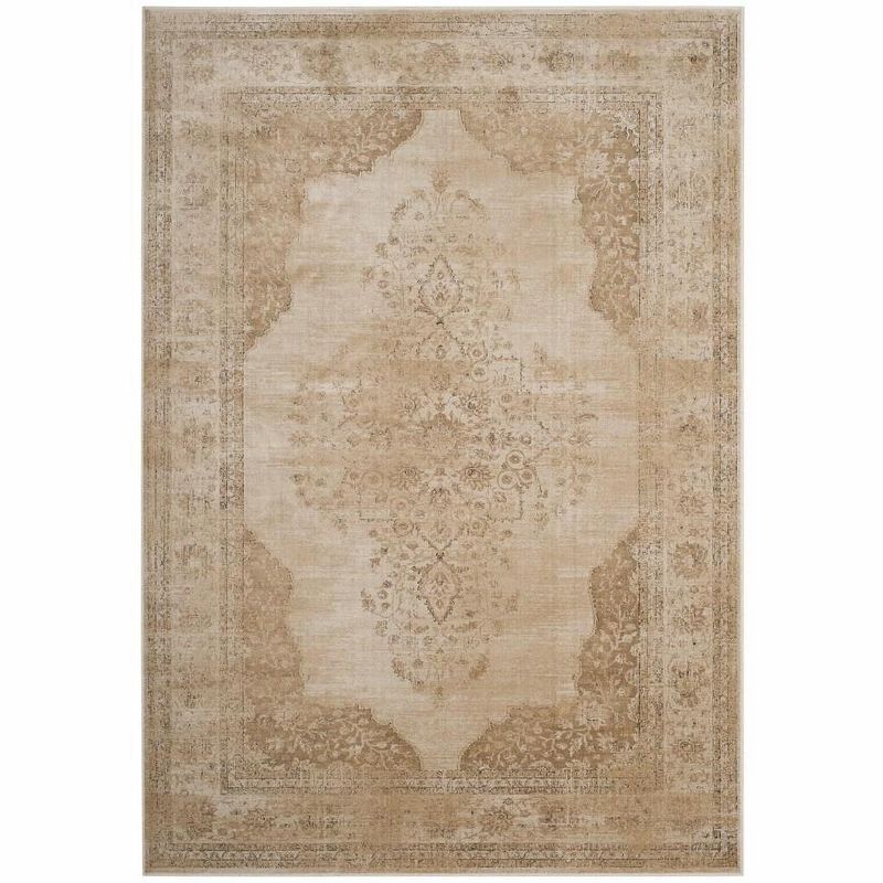 Heirloom Cream Viscose 5' x 7' Hand-Knotted Area Rug