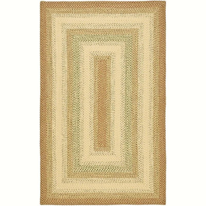 Ivory Elegance 30'' Braided Synthetic Reversible Runner Rug