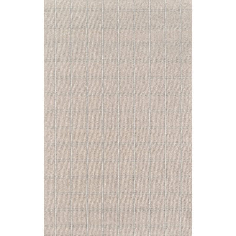 Beige Handwoven Wool 8' x 10' Rectangular Area Rug