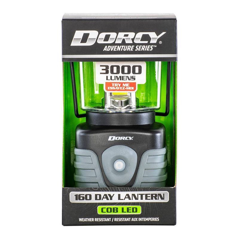 Dorcy 3000 Lumens Black and Green Outdoor Lantern