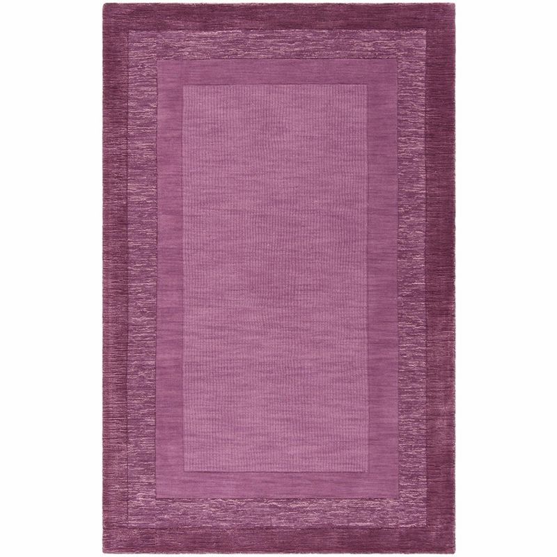 Fuchsia and Purple Hand-Tufted Wool Area Rug