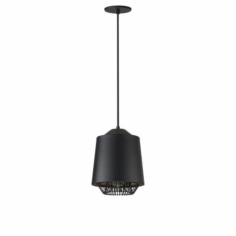 Phoenix Black and Gold Aluminum Mini LED Pendant Light
