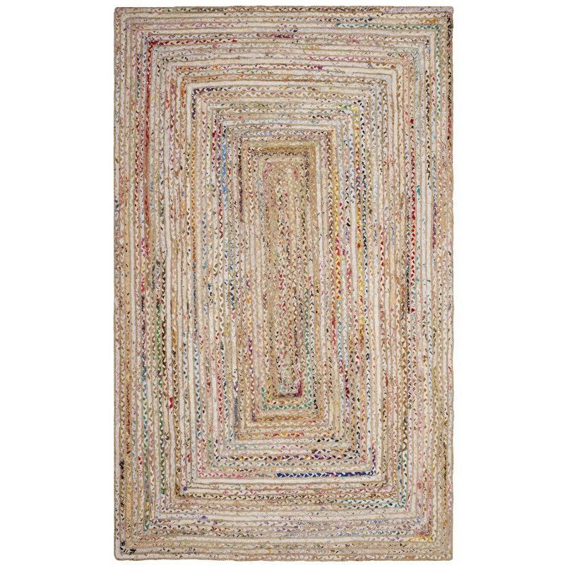 Cape Cod Beige and Multicolor Cotton 10' x 14' Area Rug