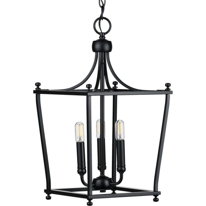 Parkhurst Matte Black 3-Light Steel Lantern Pendant