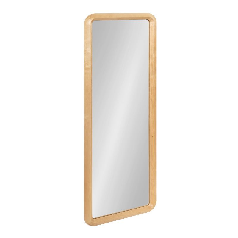 Scandinavian Mid-Century Modern Birchwood Full-Length Mirror - 16x48