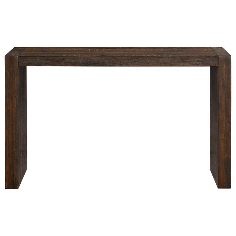 Monterey Dark Wood Rectangular Console Table with Brushed Finish