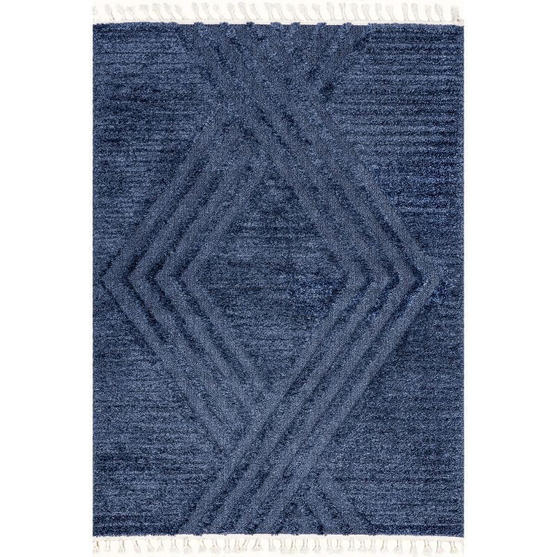 Nuloom Risette Geometric Shag Tassel Indoor Area Rug