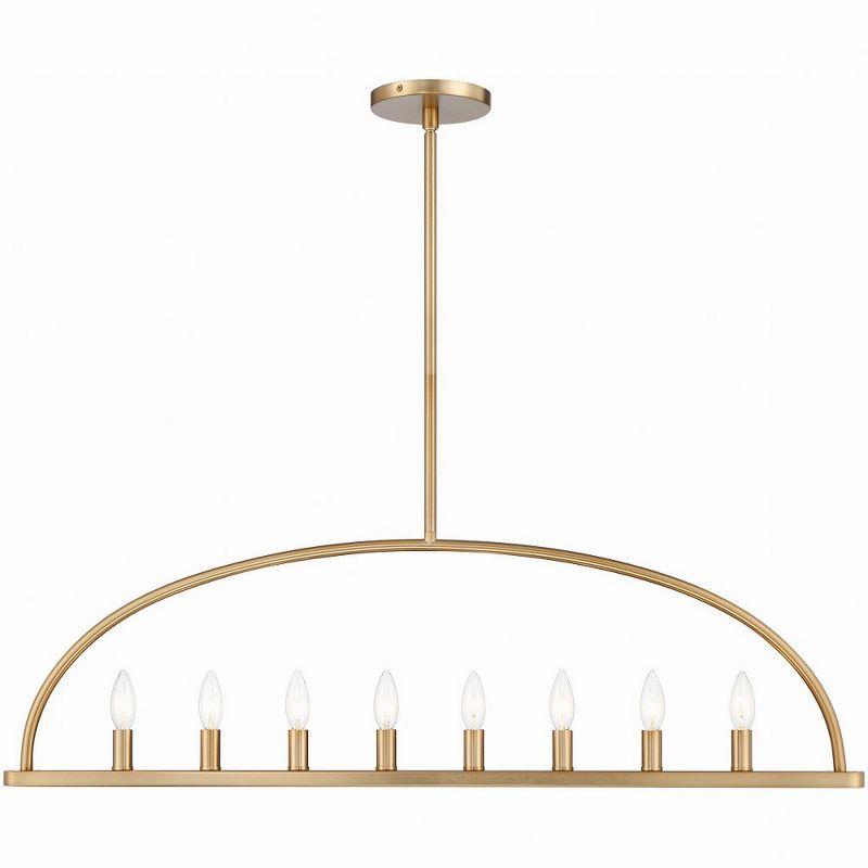 Abbott Vibrant Gold 8-Light Crystal Chandelier