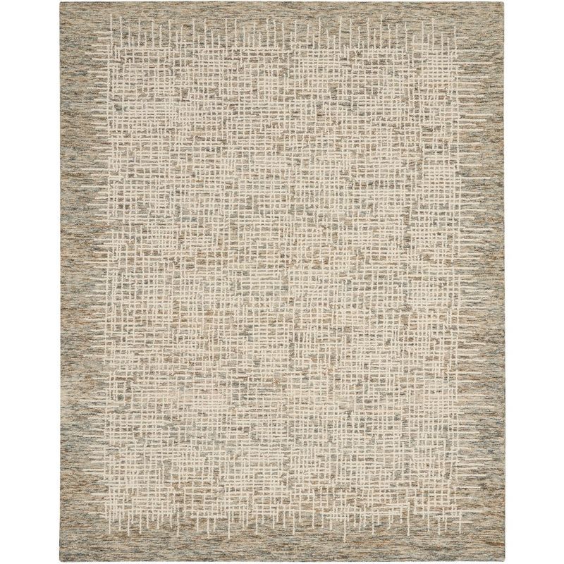 Hand-Tufted Ivory Multi Wool 8' x 10' Rustic Area Rug