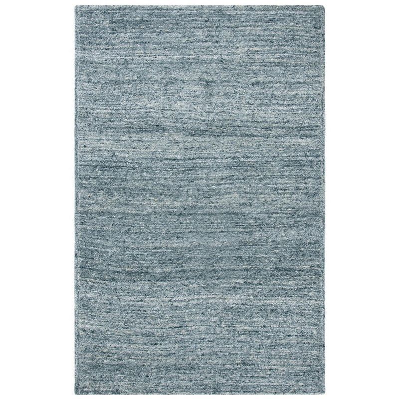 Hand-Tufted Artisan Blue Wool Rug 4' x 6'