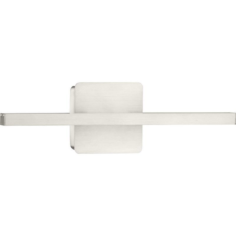 16" Brushed Nickel Dimmable LED Vanity Light with Acrylic Lens