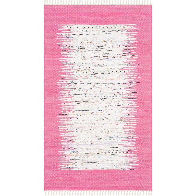 Coastal Charm Multicolor Cotton Abstract Area Rug, 4' x 6'