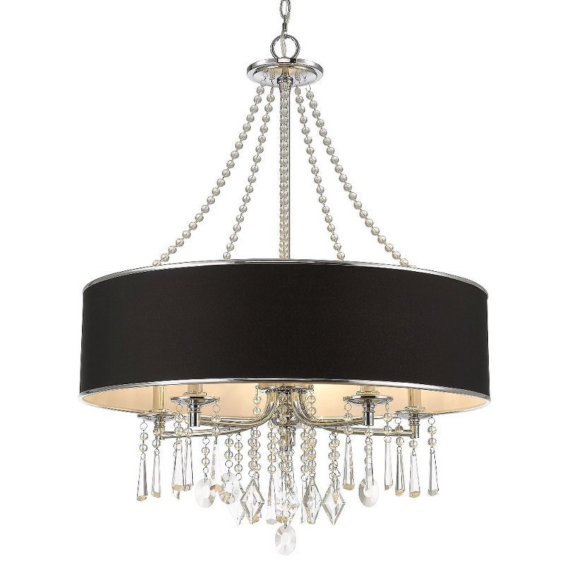 Echelon 5-Light Chrome and Crystal Chandelier