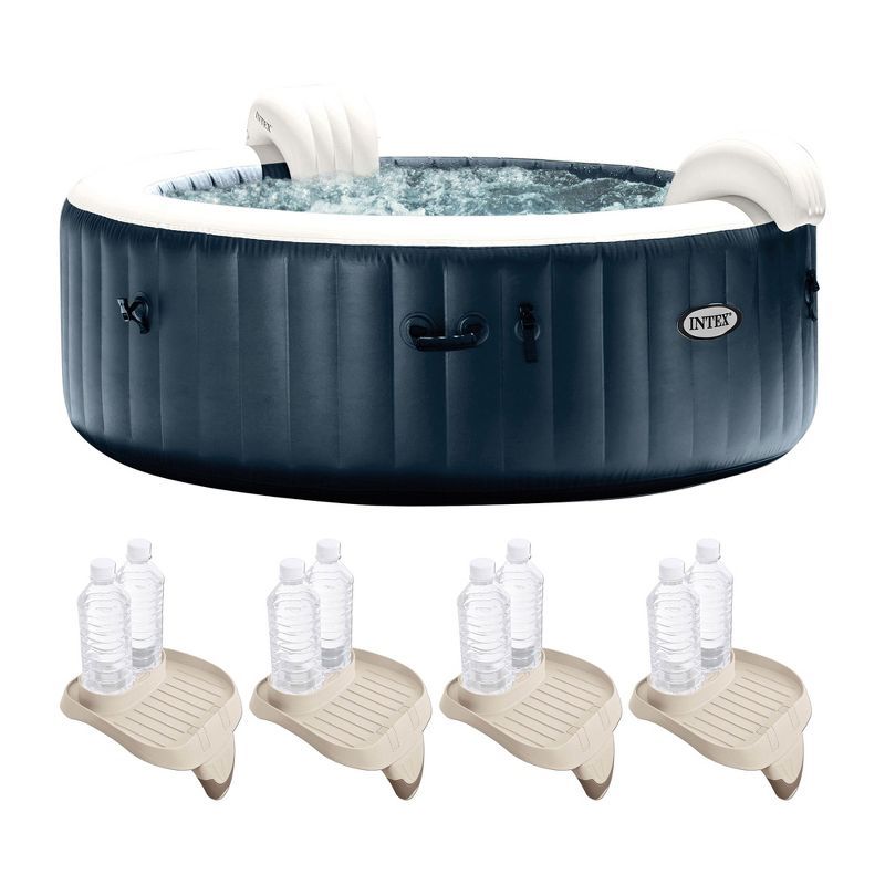 Intex 85" x 28" Round Inflatable Hot Tub with Cup Holders