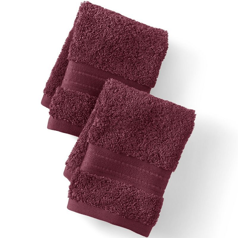 Royal Burgundy Heavyweight Cotton 2-Piece Washcloth Set