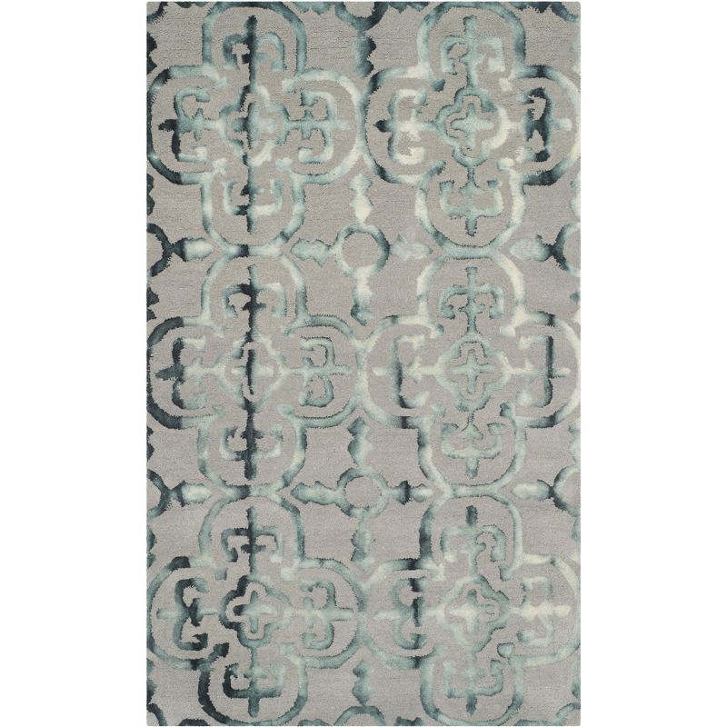 Charcoal Grey Hand-Tufted Wool Rectangular Area Rug, 3' x 5'