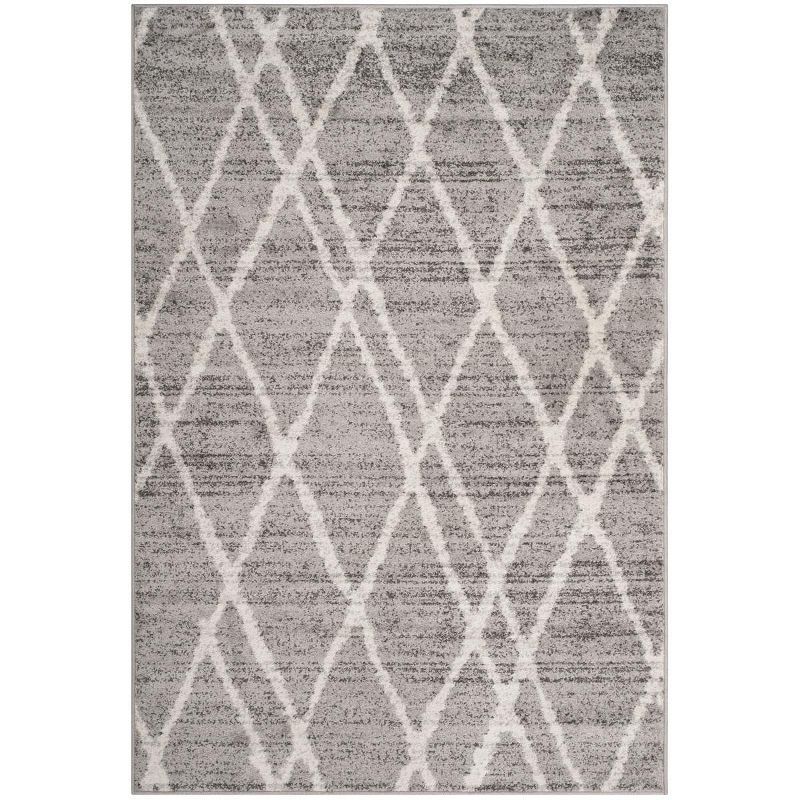 Ivory Synthetic Easy Care Reversible Area Rug, 6' x 9'