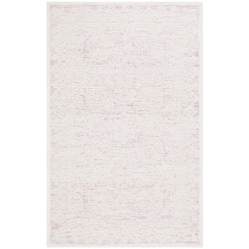 Ivory Wool Handmade Tufted 5' x 8' Area Rug