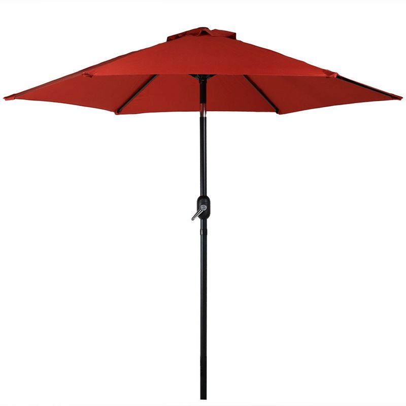 Burnt Orange 7.5' Aluminum Patio Umbrella with Tilt and Crank