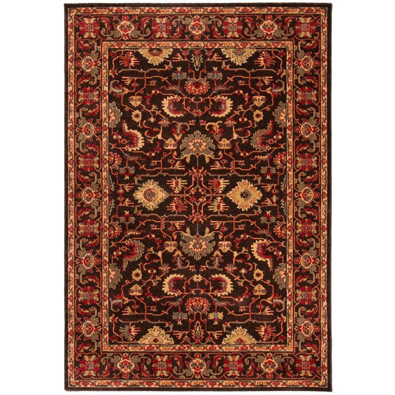 Elegant Safavieh Mahal 6'7" x 9'2" Rectangular Rug in Ruby Red