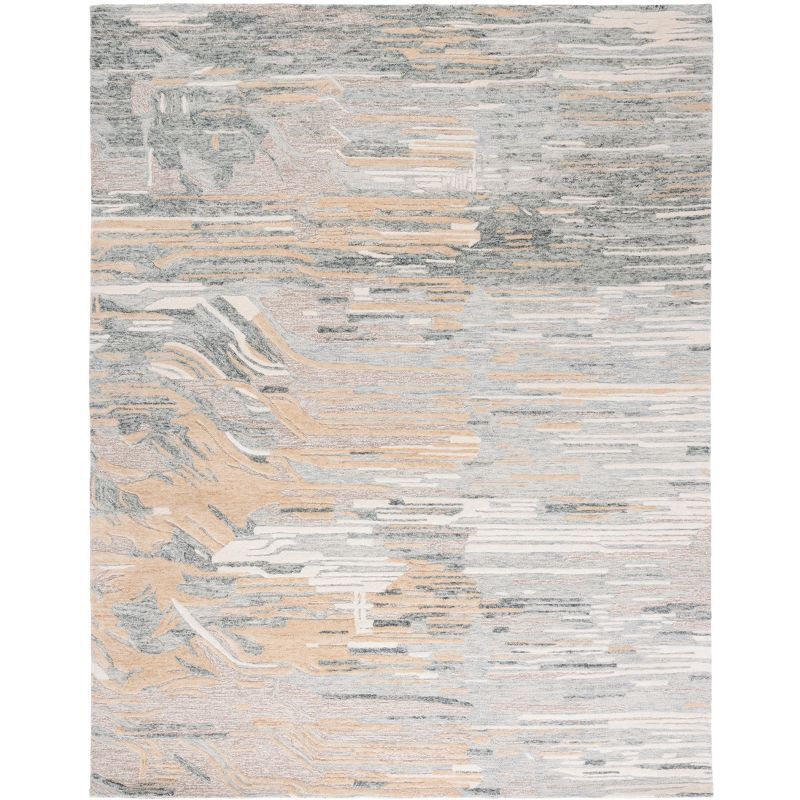 Hand-Tufted Natural Gold Wool 8' x 10' Area Rug