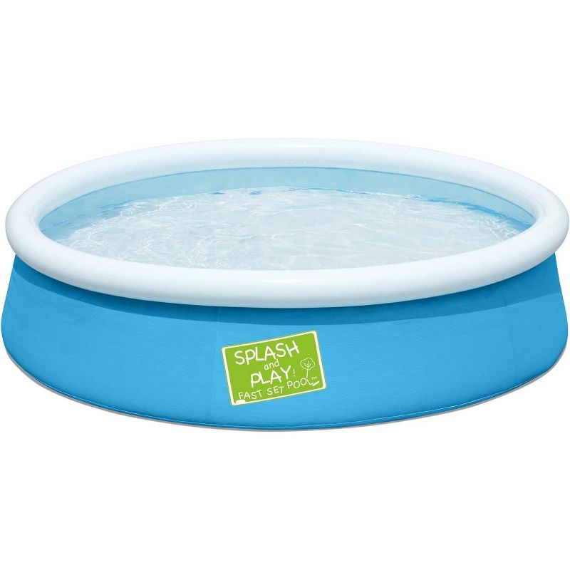 Blue Inflatable Round Vinyl Above Ground Pool for 6