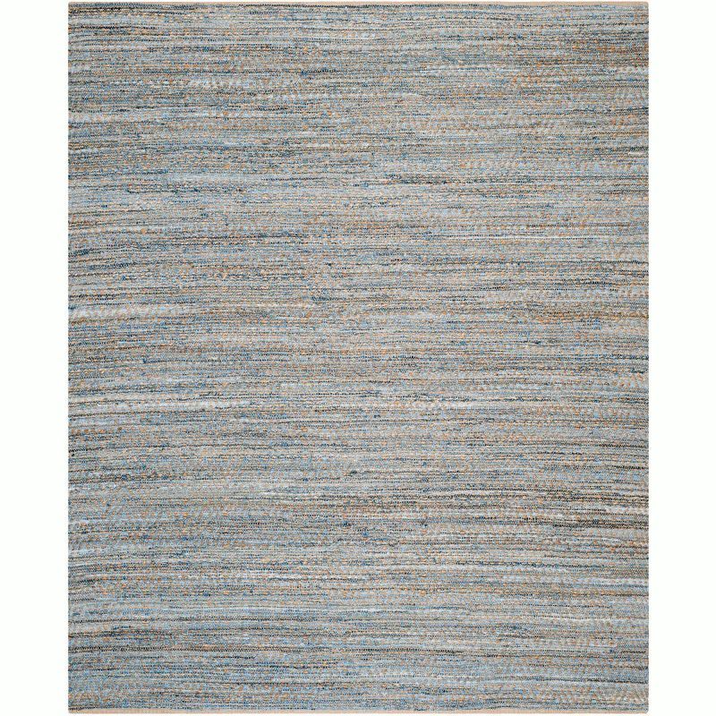 Coastal Breeze Hand-Woven Blue Wool 9' x 12' Area Rug