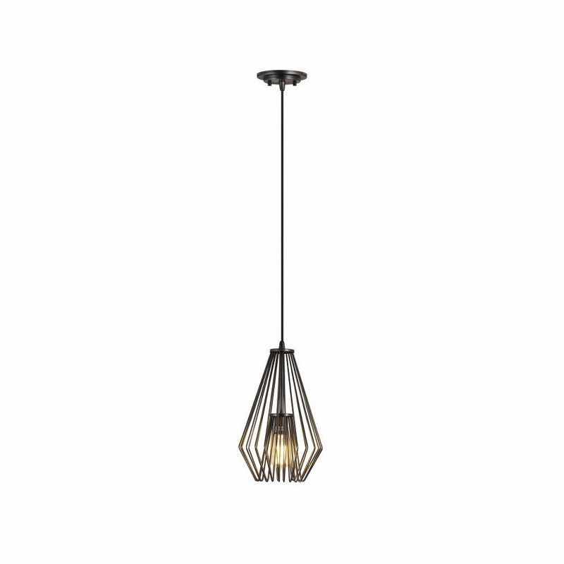 Quintus Industrial Chic Plated Bronze Mini-Pendant Light