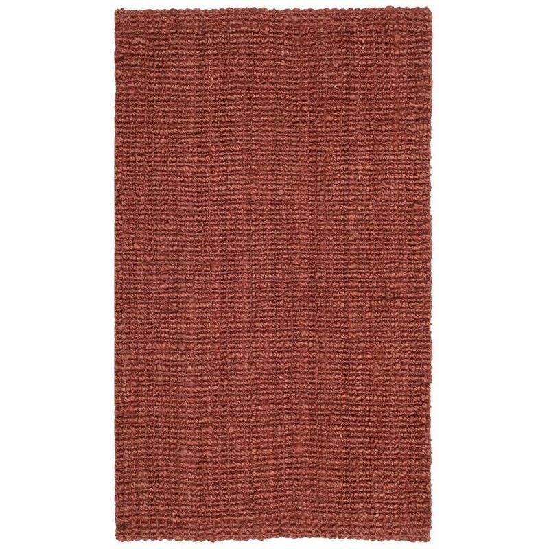 Hand-Knotted Rustic Charm Rust Wool Rectangular Rug - 2'6" x 4'