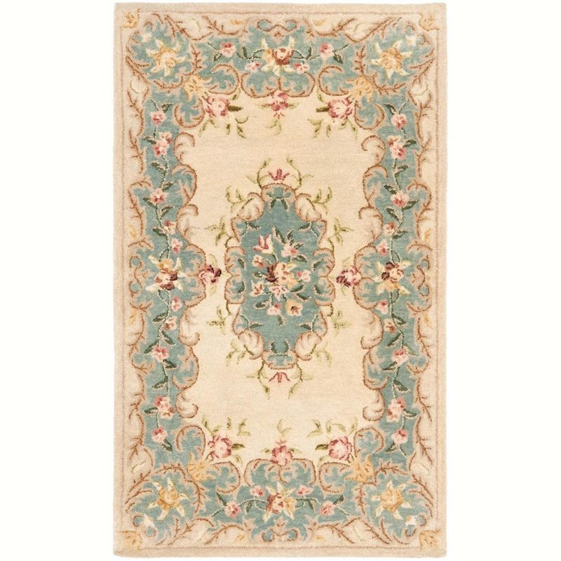 Ivory Elegance 4' x 6' Hand-Tufted Wool Rectangular Area Rug