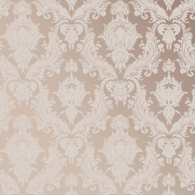 Bisque Damask Self-Adhesive Removable Wallpaper Roll