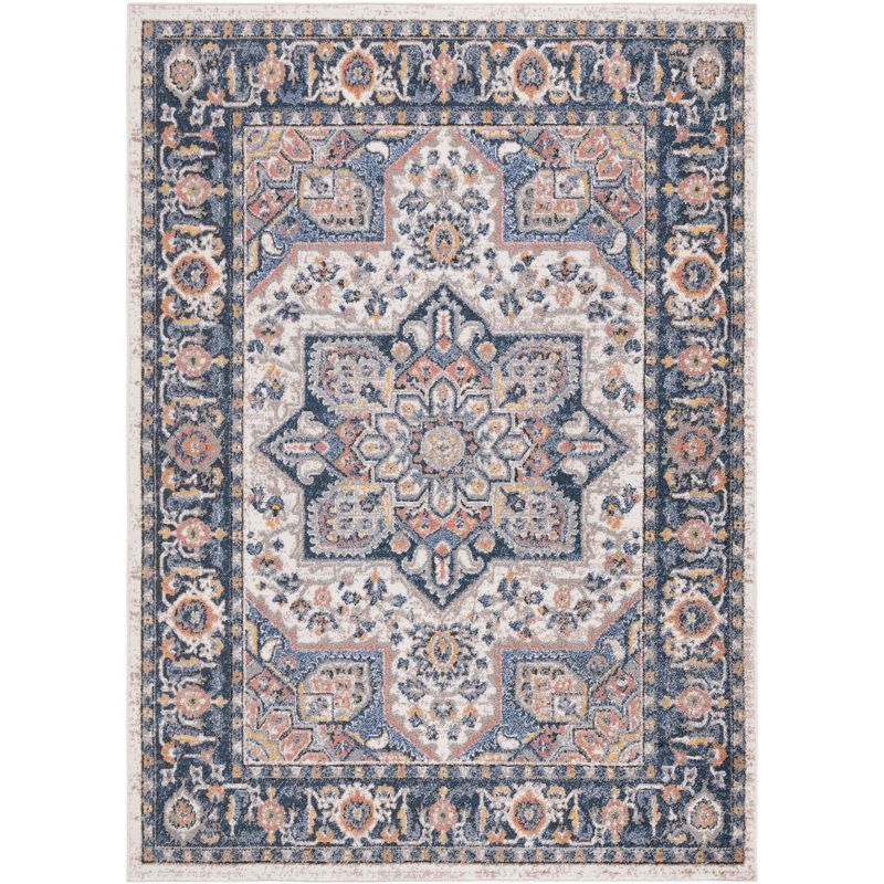 Astoria 5' x 8' Blue Synthetic Reversible Area Rug