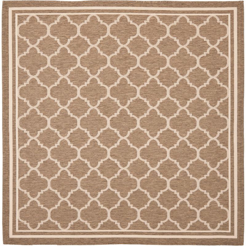 Black Flat Woven Square Synthetic Easy Care Rug