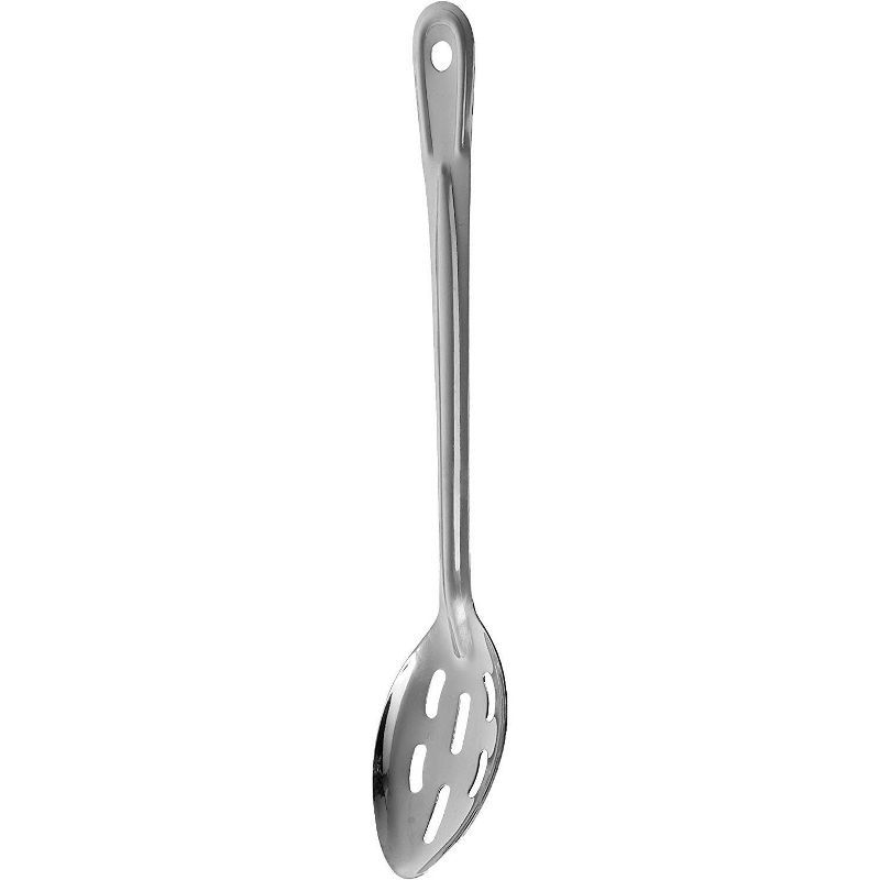 13-Inch Silver Stainless Steel Slotted Basting Spoon